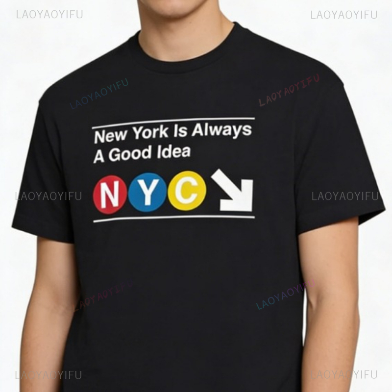 Vintage Fashion Nyc - เสื้อยืดลายป้ายรถไฟใต้ดินนิวยอร์ก ยูนิเซ็กส์ วินเทจ กราฟิกที นิวยอร์กซิตี้ สตรีทแวร์