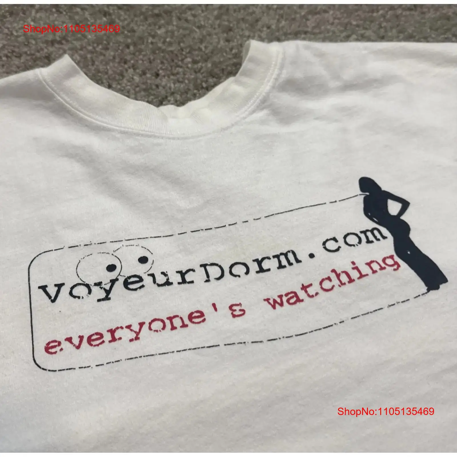 Vintage Fashion Websites - เสื้อยืดวินเทจ Y2K VoyeurDorm เว็บไซต์ความบันเทิงสำหรับผู้ใหญ่ ลาย P