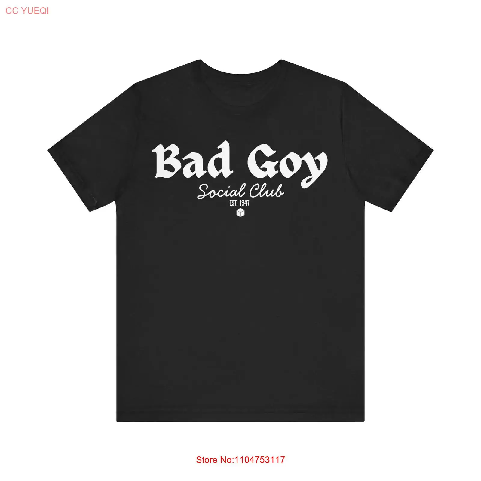 Vintage Fashion Club - เสื้อยืดคอตตอนลาย Bad Goy Not Your Slave