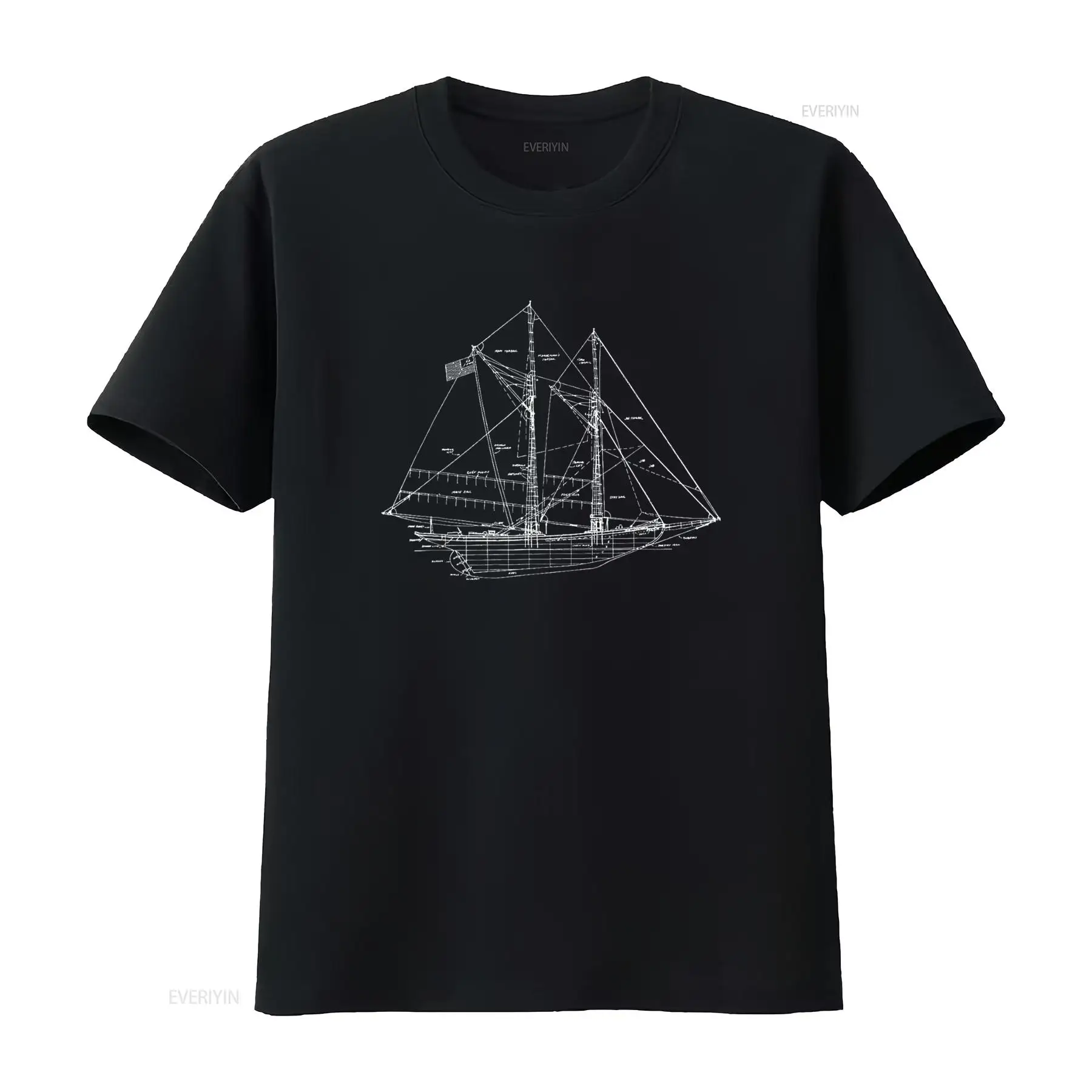 เสื้อยืดลายเรือใบวินเทจ สไตล์ย - Vintage Yacht Fashion บทวิจารณ์และราคา