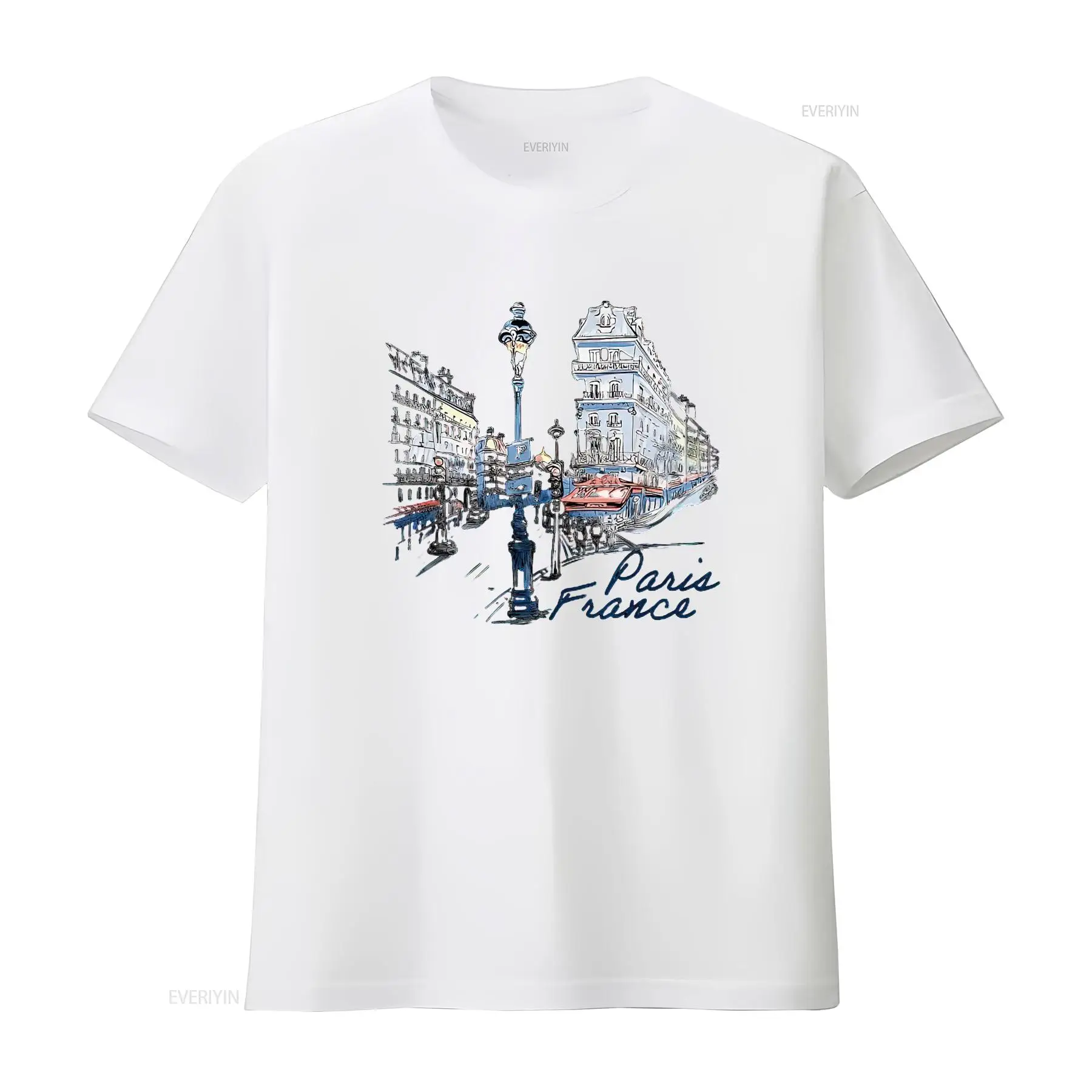 เสื้อยืดลายวินเทจสไตล์ปารีส ฝร - Vintage Fashion In Paris บทวิจารณ์และราคา