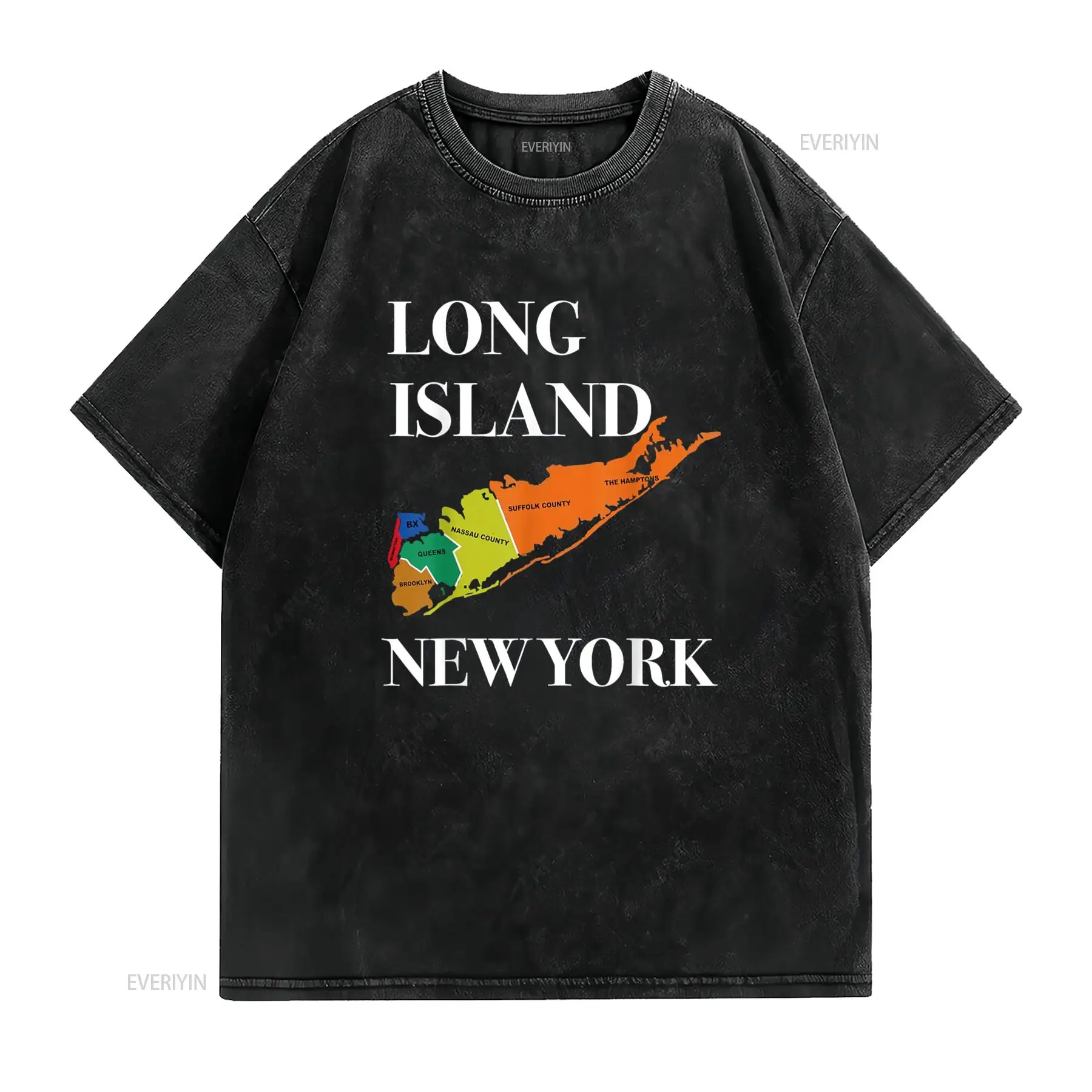 เสื้อยืดลายแผนที่เกาะลองไอแลนด - Vintage Fashion Nyc บทวิจารณ์และราคา