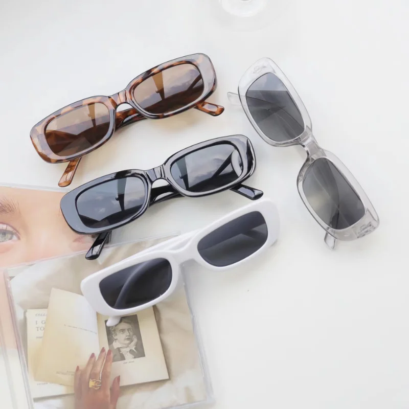แว่นกันแดดทรงสี่เหลี่ยมเล็กสไต - Vintage Fashion De บทวิจารณ์และราคา