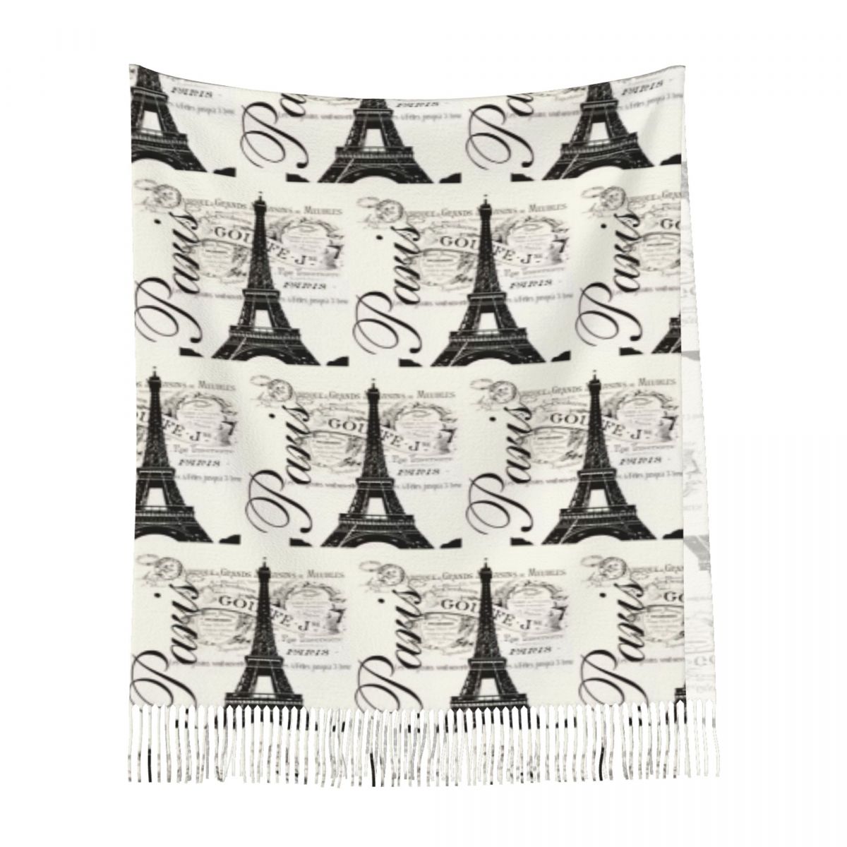 ผ้าพันคอวินเทจลายหอไอเฟล โรแมน - Vintage Fashion In Paris บทวิจารณ์และราคา