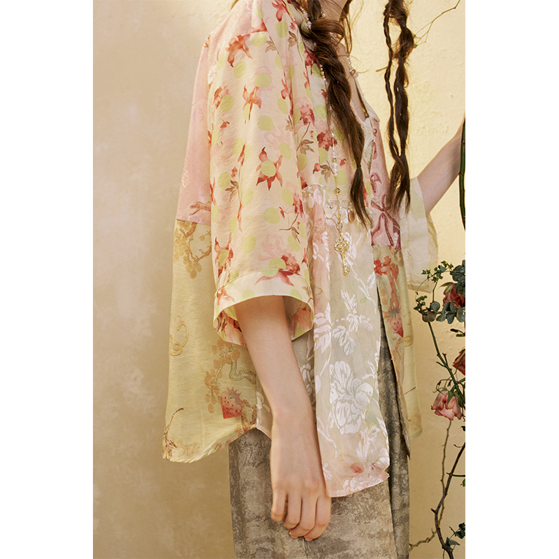 ELFSACK เสื้อคิโมโนลายปะติดปะต - Crochet Top Boho บทวิจารณ์และราคา