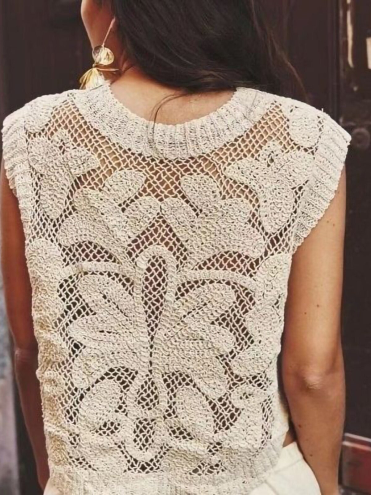 เสื้อกั๊กถักโครเชต์สไตล์โบฮีเม - Crochet Top Boho บทวิจารณ์และราคา