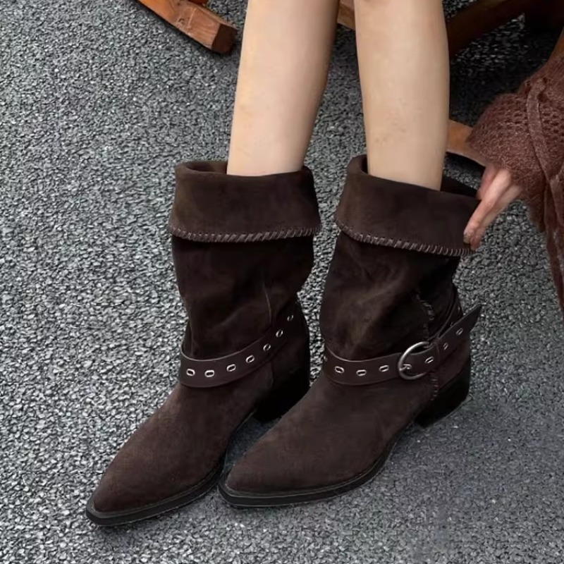รองเท้าบูทผู้หญิงแฟชั่นสไตล์วิ - Vintage Fashion De บทวิจารณ์และราคา