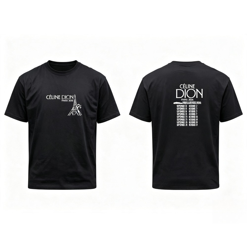 เสื้อยืดทัวร์ Celine Dion Pari - Vintage Fashion In Paris บทวิจารณ์และราคา
