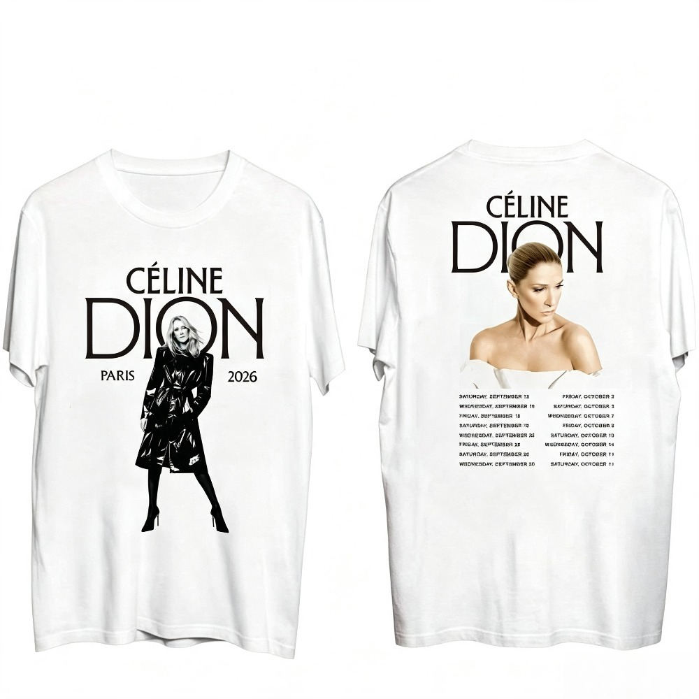 เสื้อยืดทัวร์ Celine Dion Pari - Vintage Fashion In Paris บทวิจารณ์และราคา