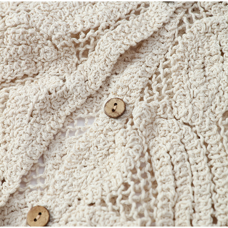 เสื้อถักโครเชต์ผู้หญิง ติดกระด - Crochet Top Boho บทวิจารณ์และราคา