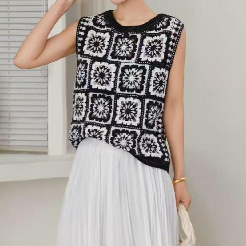 เสื้อโครเชต์ทรง Granny Square  - Crochet Top Boho บทวิจารณ์และราคา