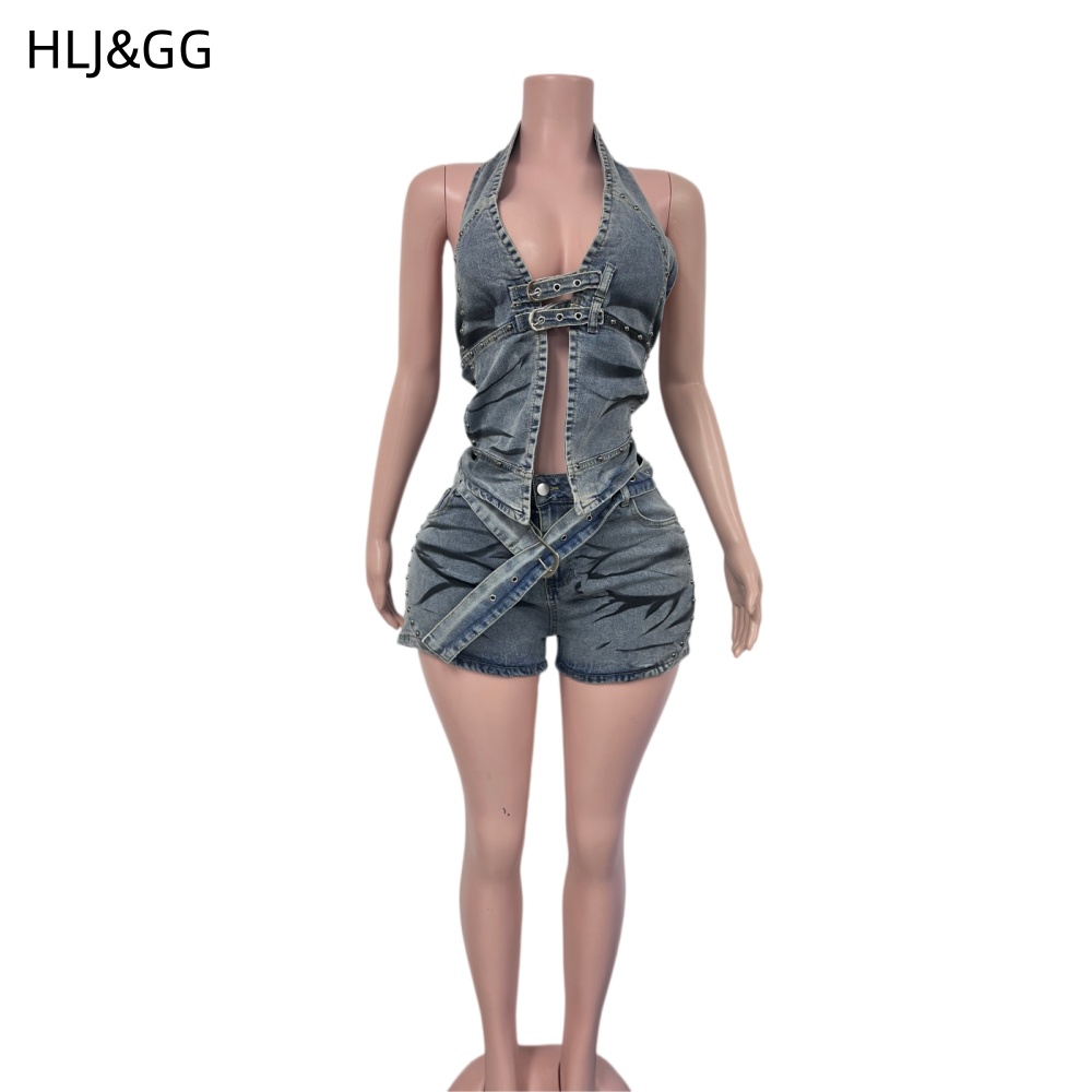 HLJ&GG ชุดเดนิมวินเทจสีน้ำเงิน - Vintage Fashion Club บทวิจารณ์และราคา